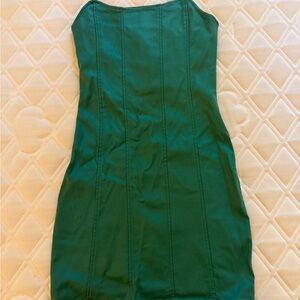Edikted Strapless Emerald Green Bodycon Dress